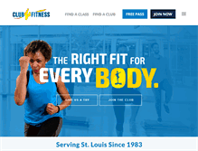 Tablet Screenshot of clubfitness.us